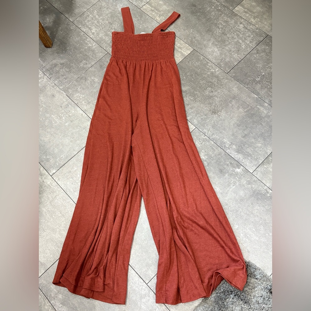 FP Beach XS Homecoming Jumper Wide Leg Jumpsuit Free People